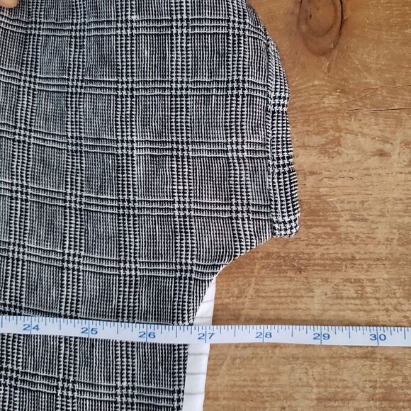 Alembika NWT Small Medium Oversized Black White Linen Blend Cold Shoulder Tunic - Picture 13 of 15